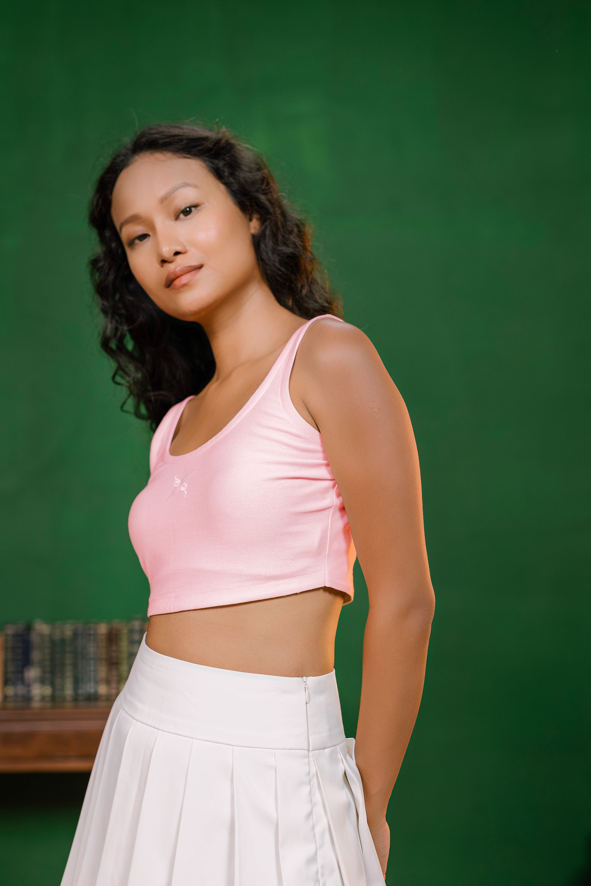 Solution Living Scoop-neck Sports Bra – Blush Bloom