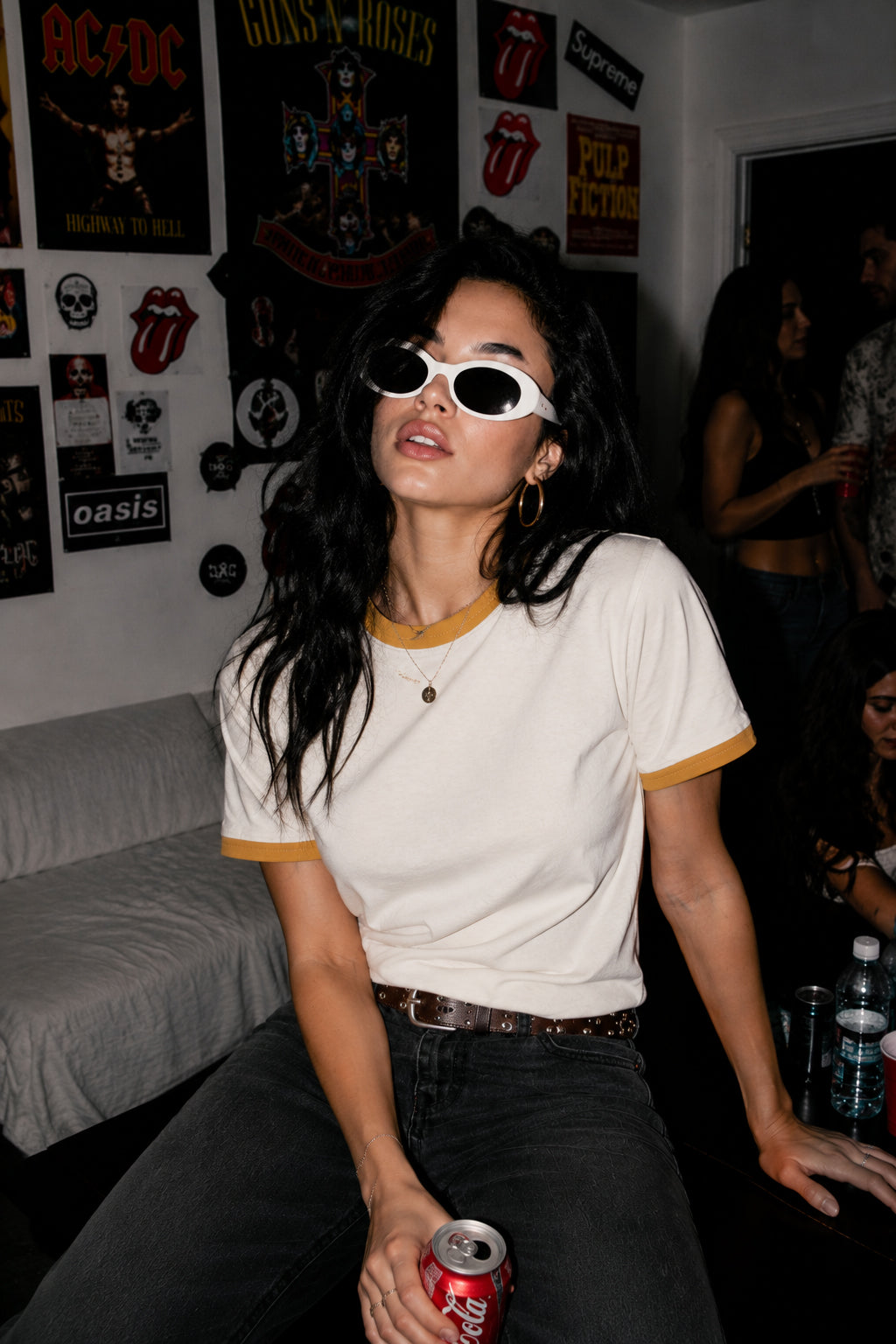 Mustard Ringer T-shirt