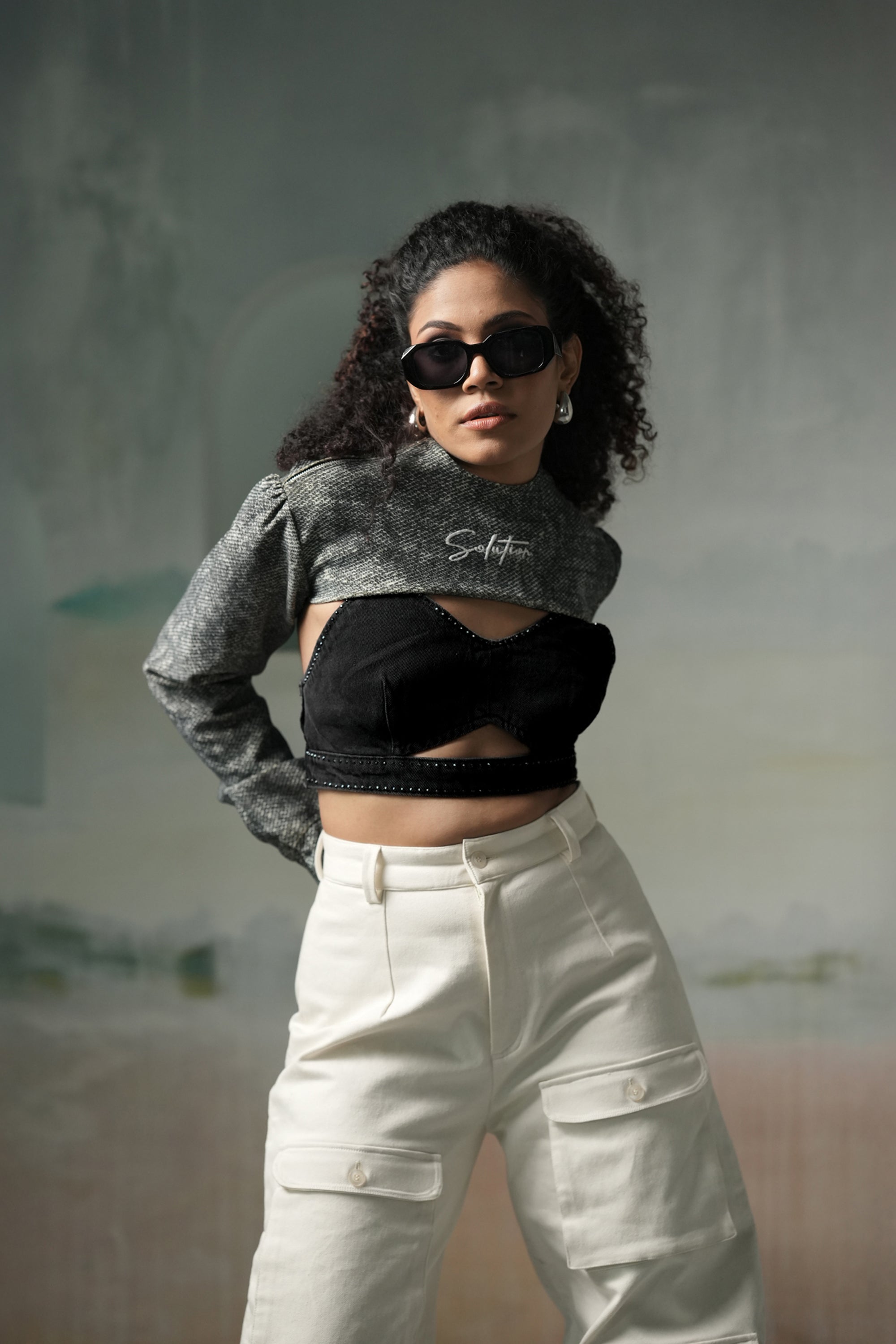 BARELY BASIC SLEEVE JACKET