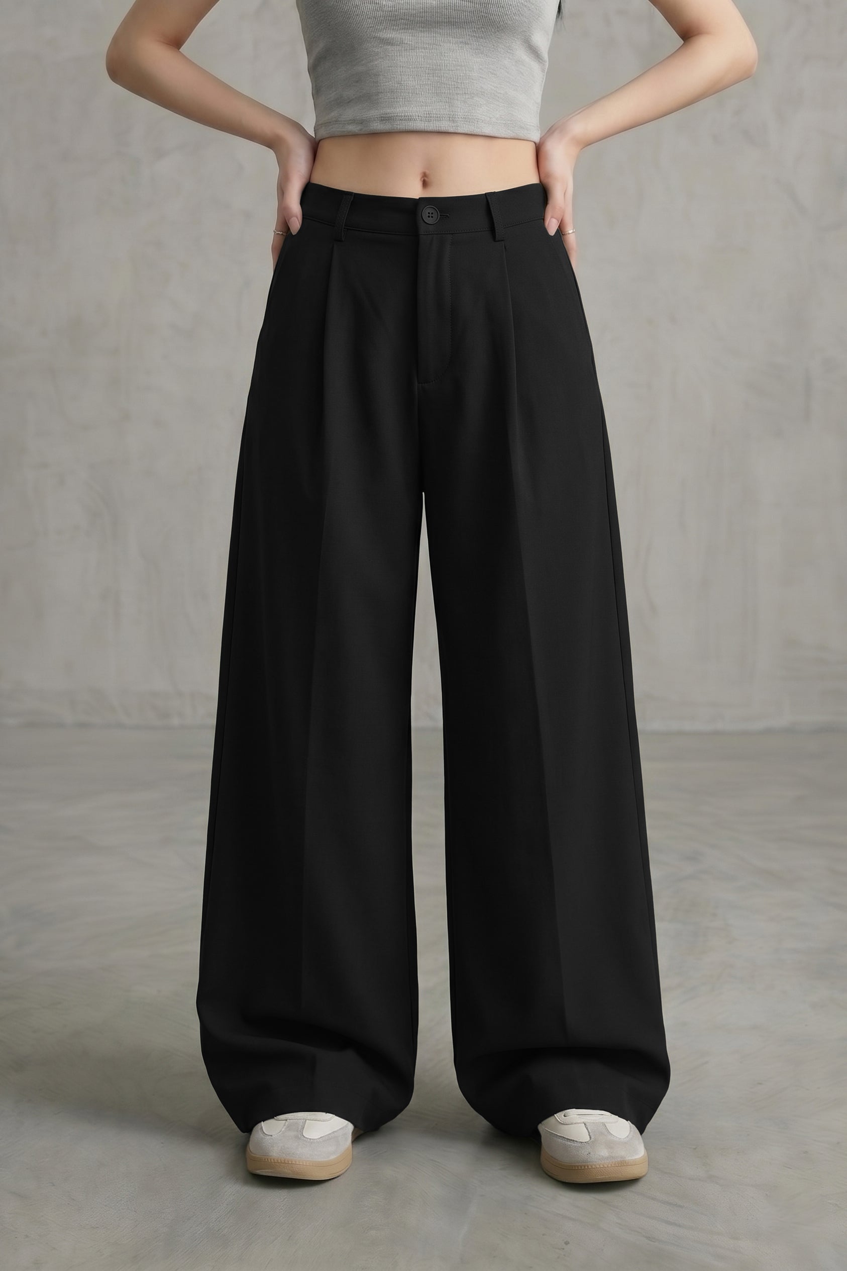 The Velour Pleated Trousers