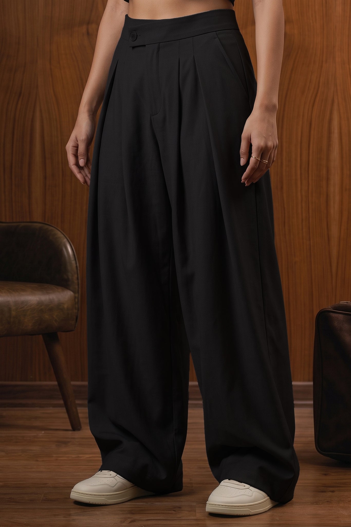 The Eclipse Pleated Trousers