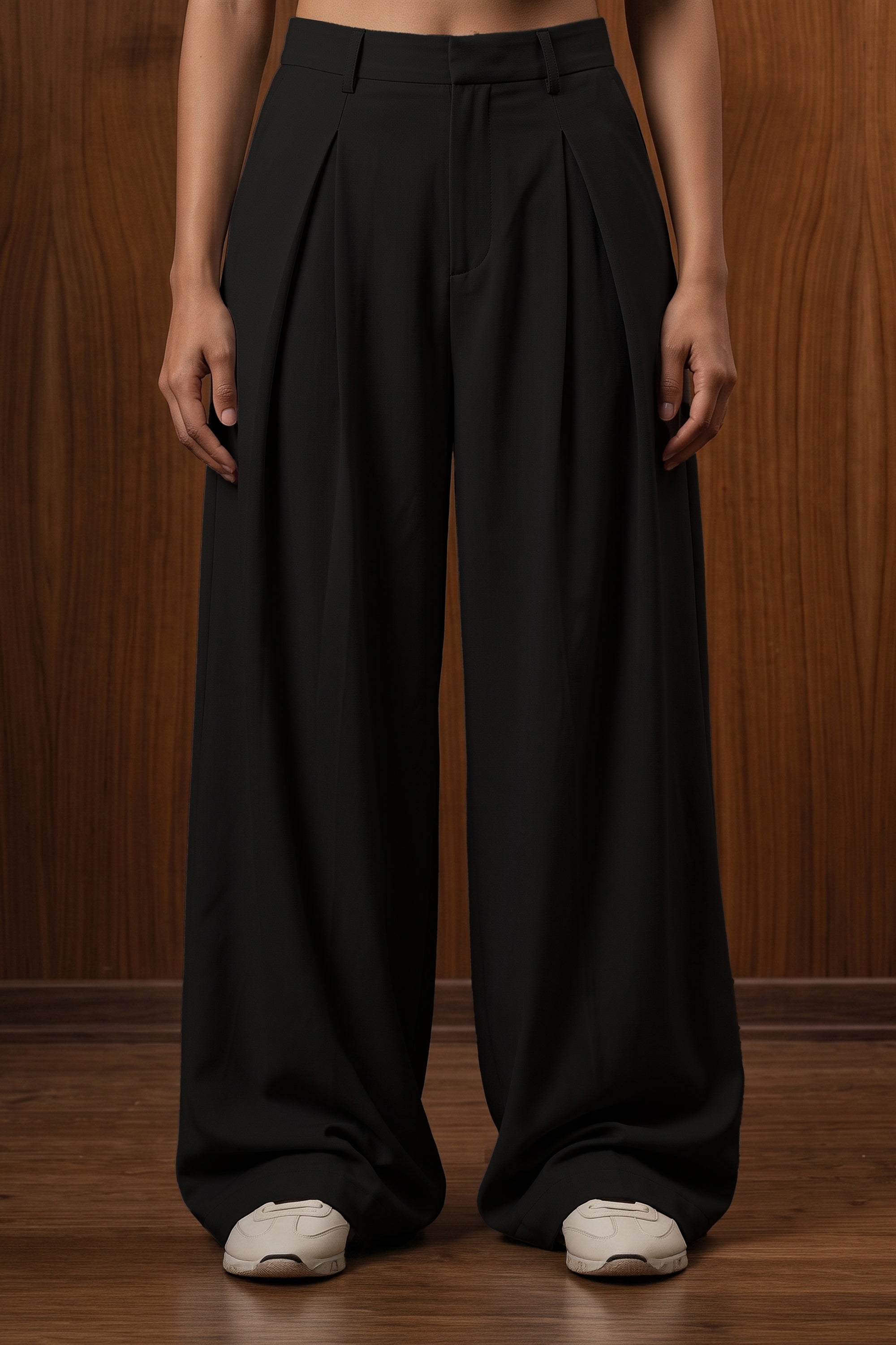 The Aria Wide Pleated Trousers V2