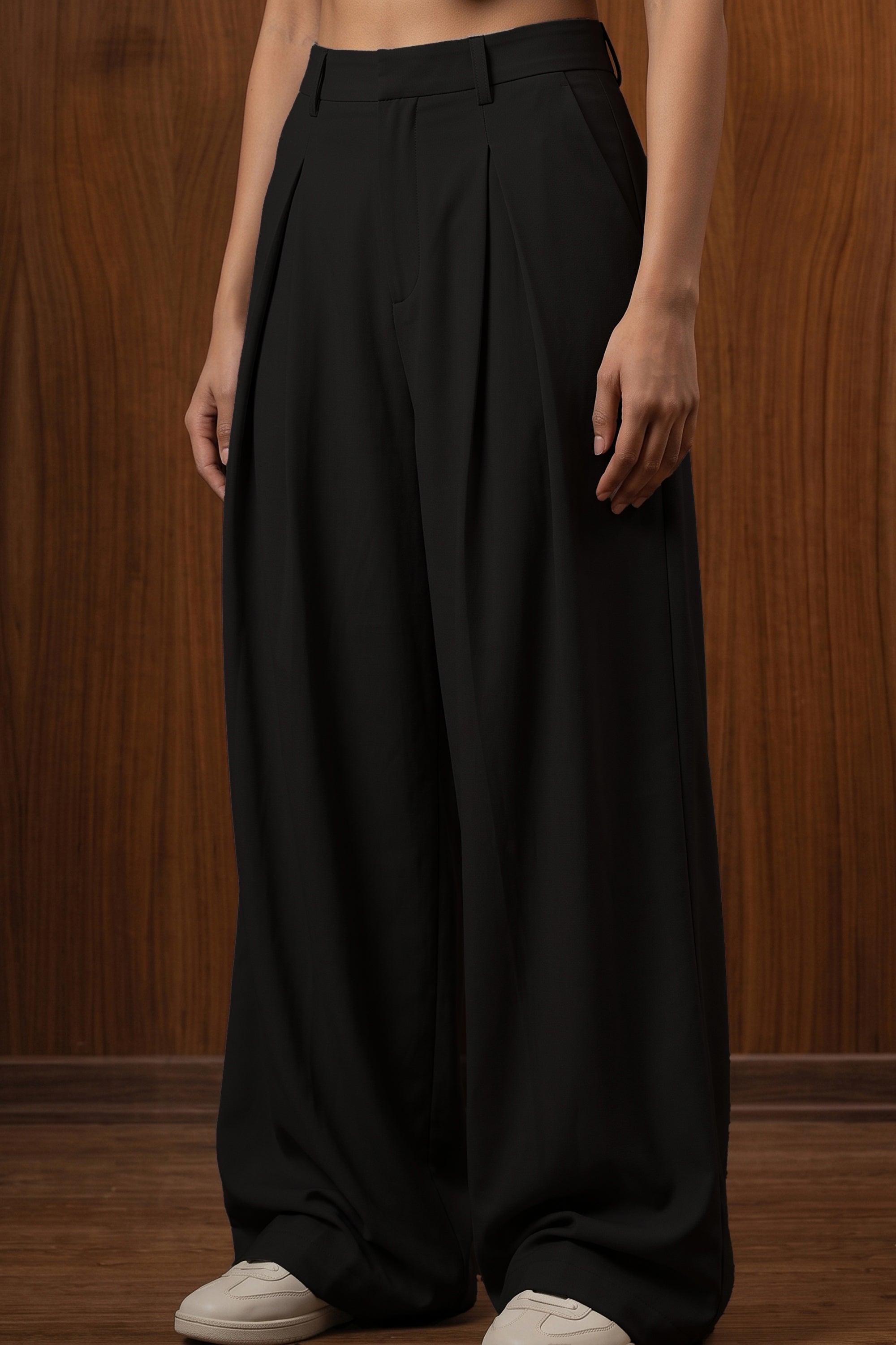 The Aria Wide Pleated Trousers V2