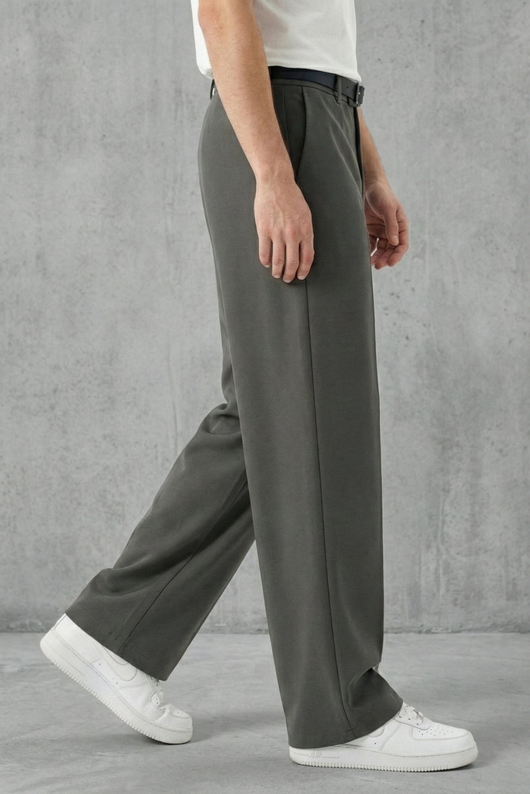 GRAPHITE GREY KOREAN PANTS