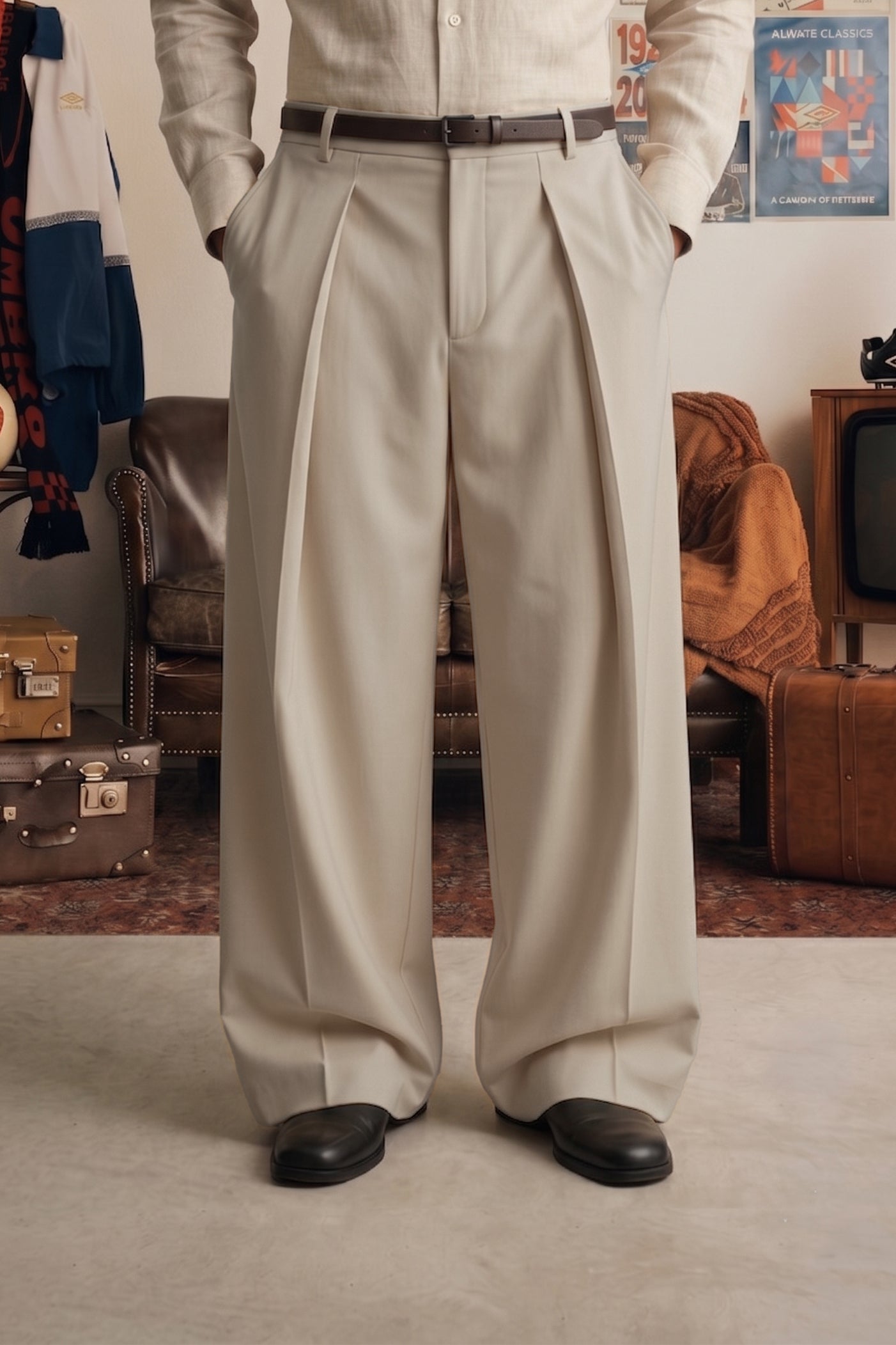 The Cannoli Vanguard Pleated Trousers