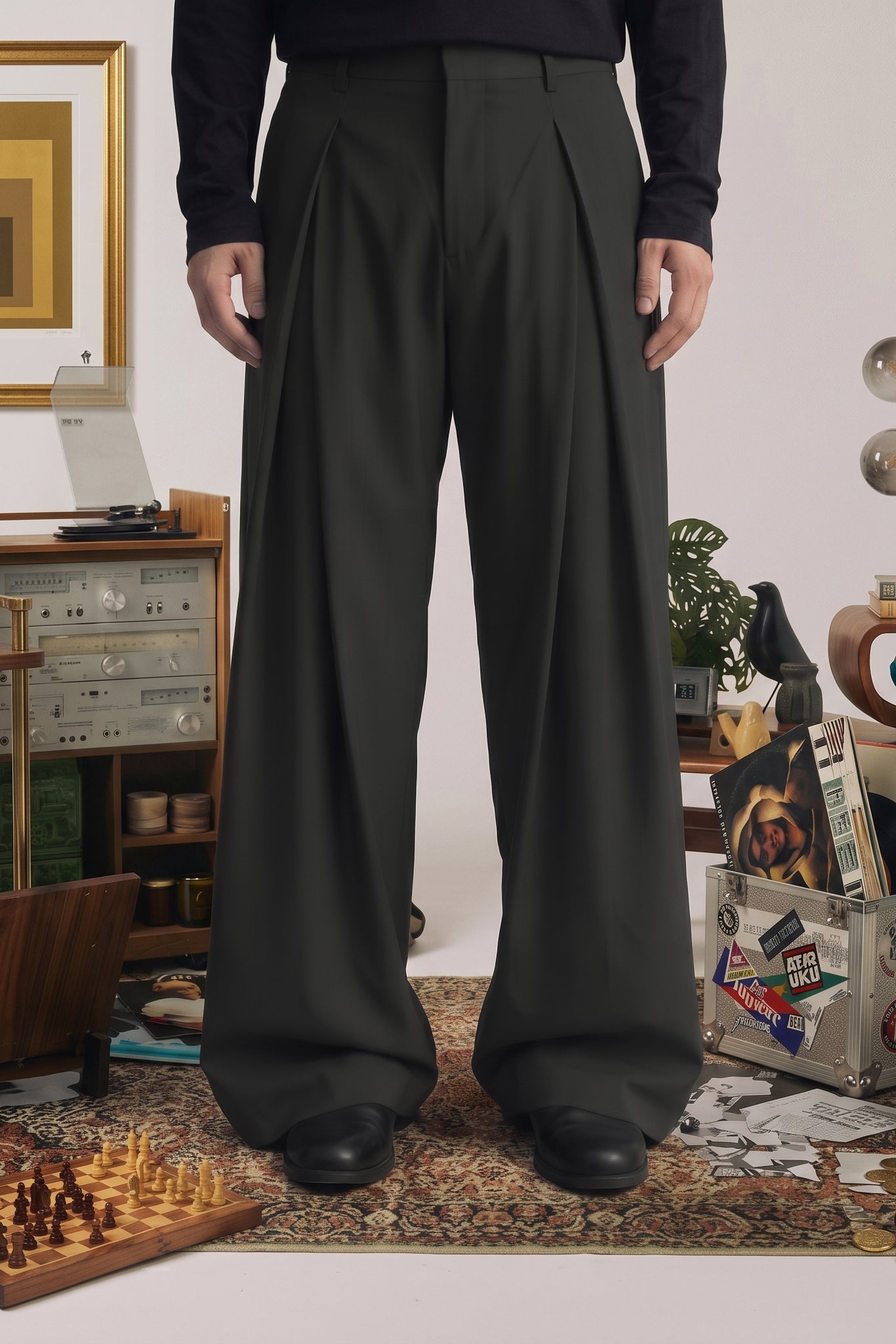 KOREAN PANTS/006 - OBSYDIAN