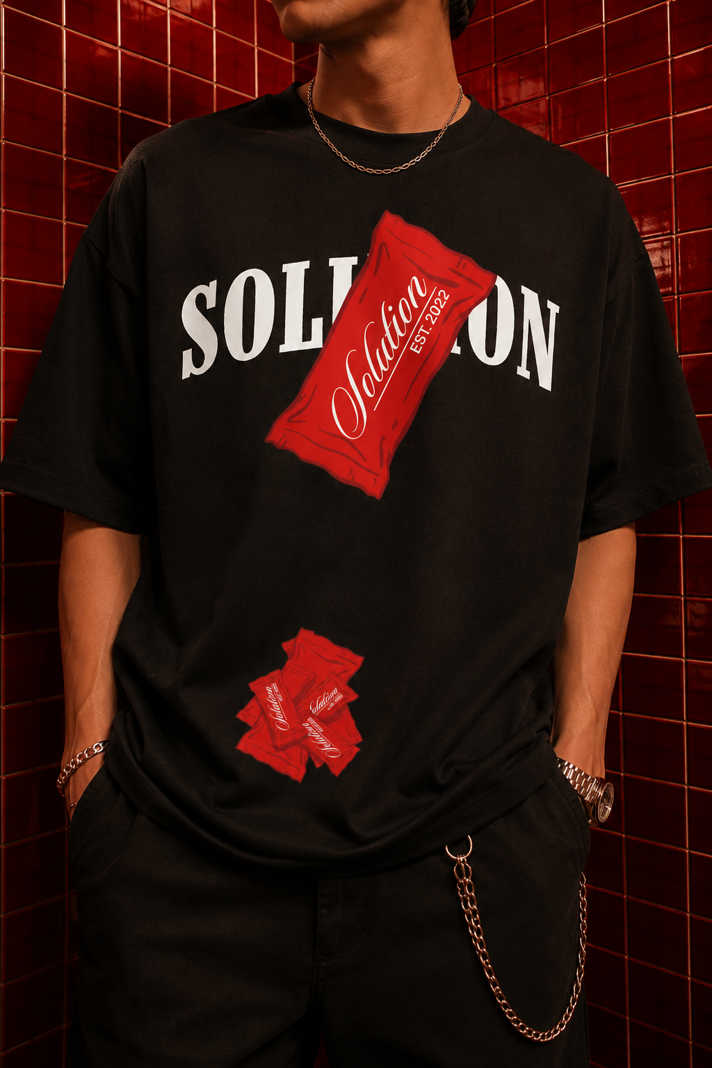 STRAIGHT UP BARS TEE