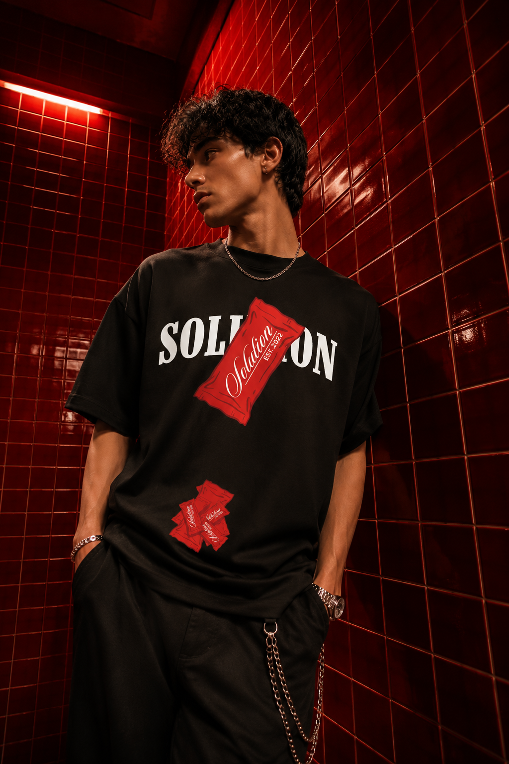 STRAIGHT UP BARS TEE