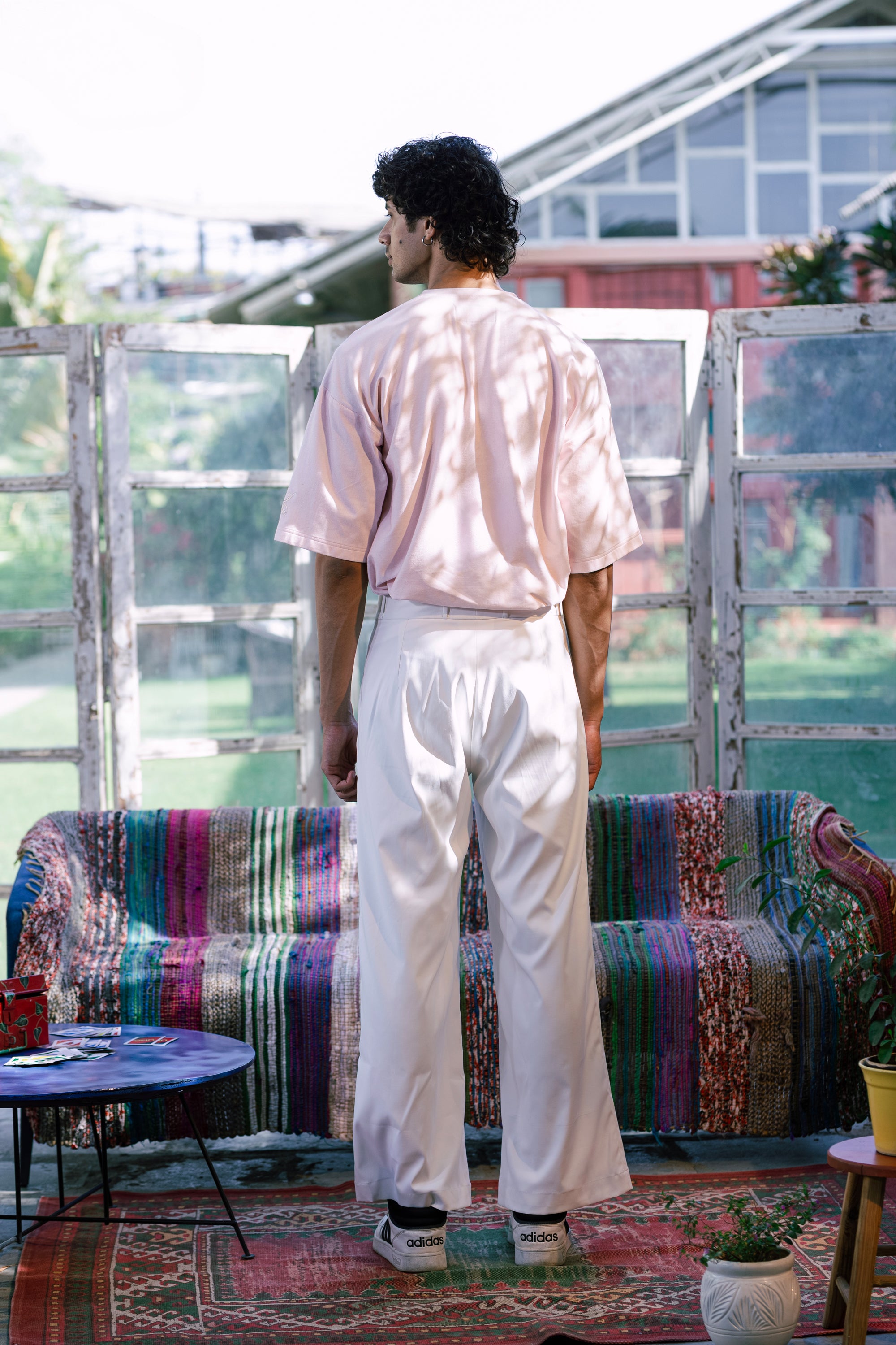 Pathfinder Club Pleated Korean Pants – Limestone Mist