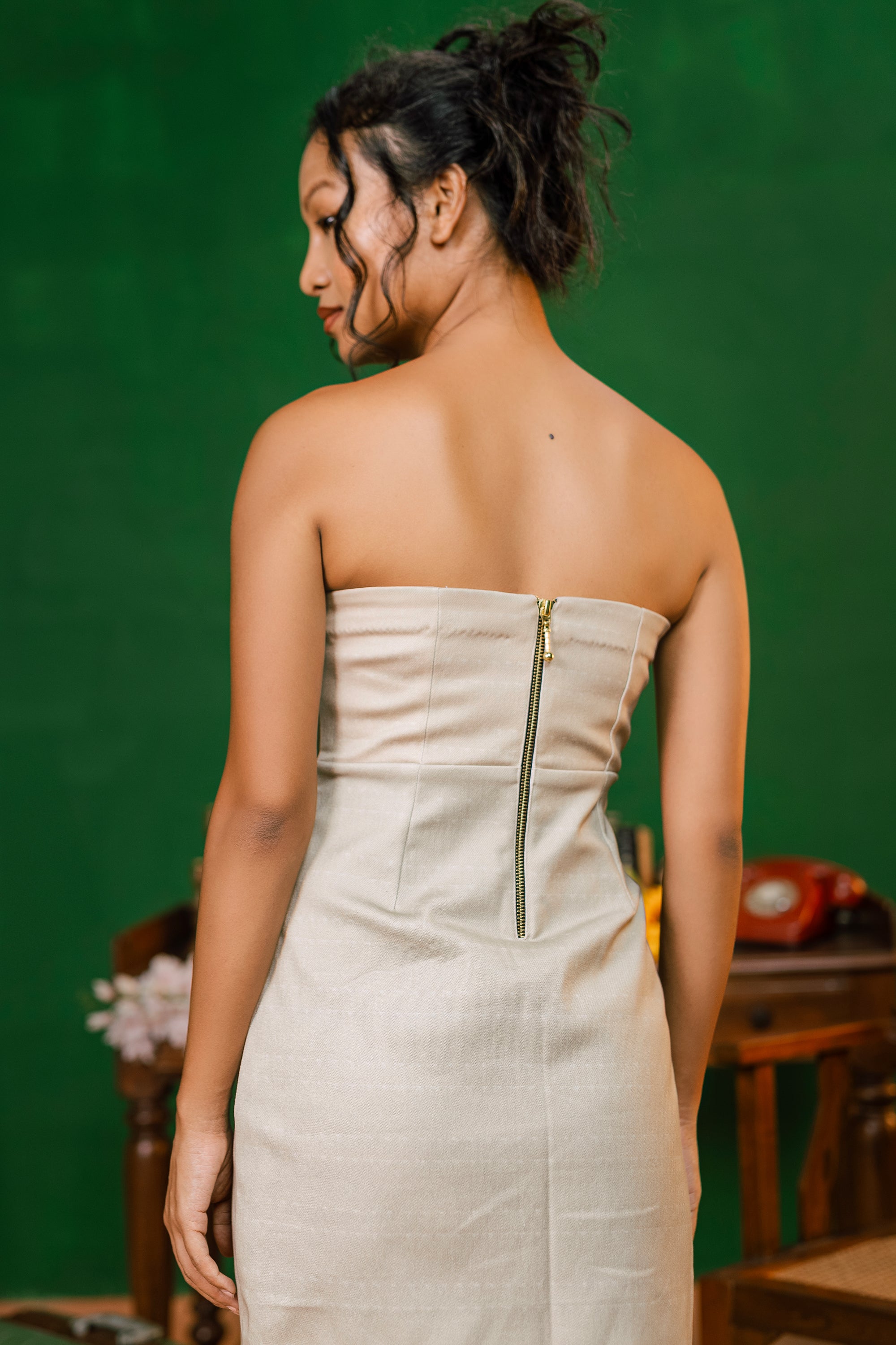 Nude Code Corset Dress