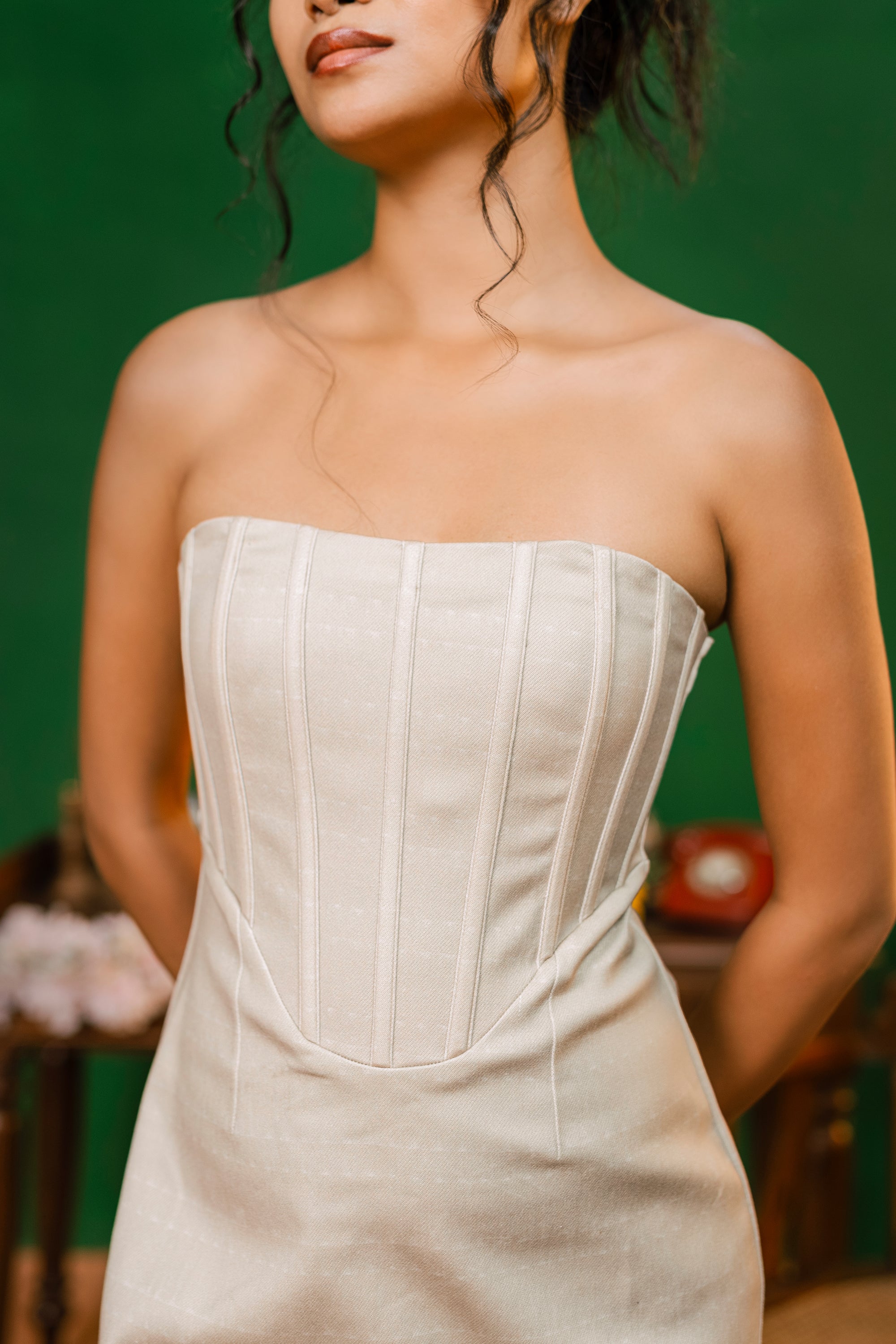 Nude Code Corset Dress