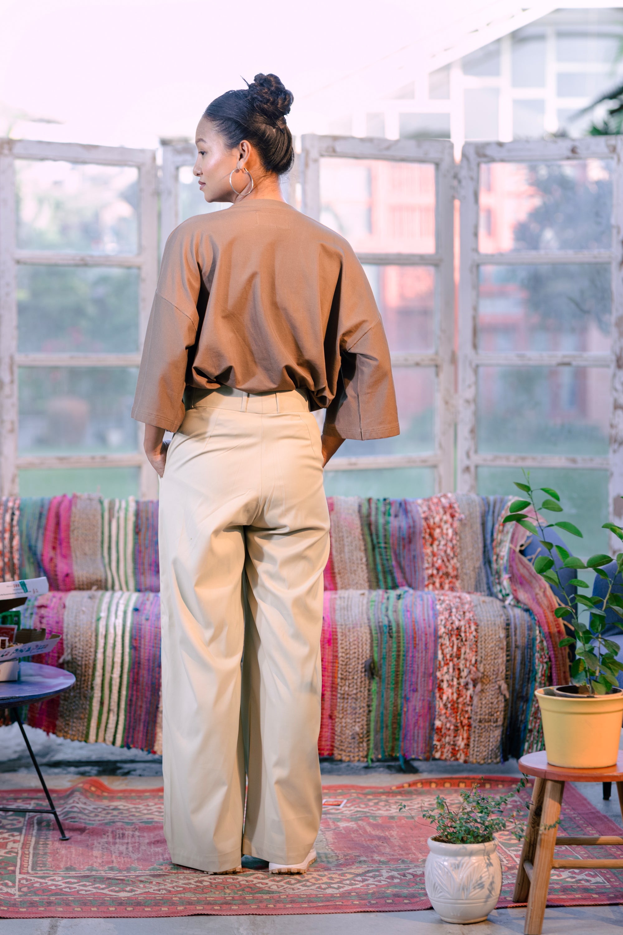 Pathfinder Club Pleated Korean Pants – Ember Dune