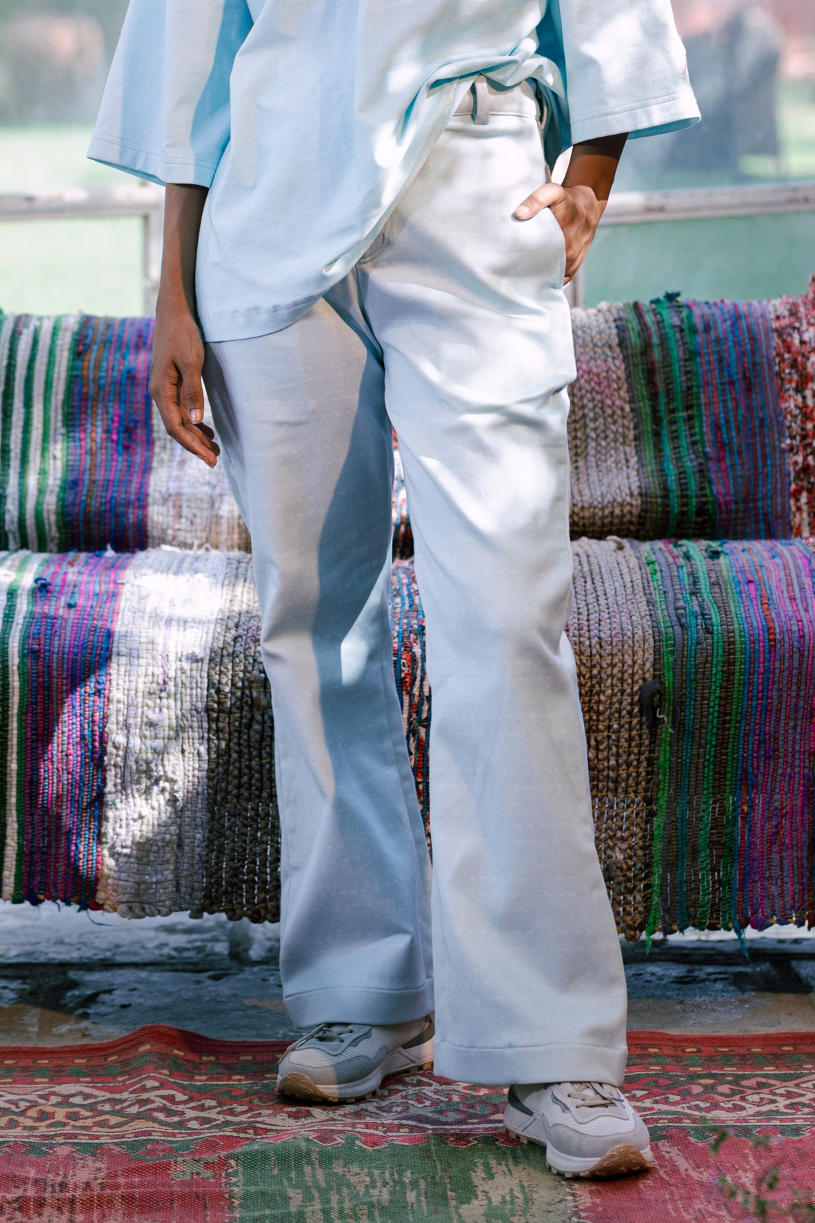 Solution Living Baby Blue Bell Bottoms